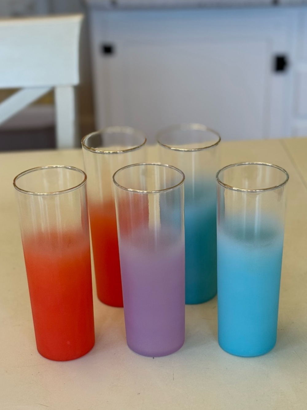 Vintage Blendo West Virginia Glass Tom Collins Tumblers | Set of 5 | MCM | HTF